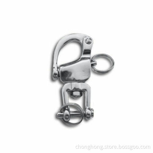 Jaw Swivel Snap Shackle, Made of AISI304/AISI316 Stainless Steel with Polished Finish